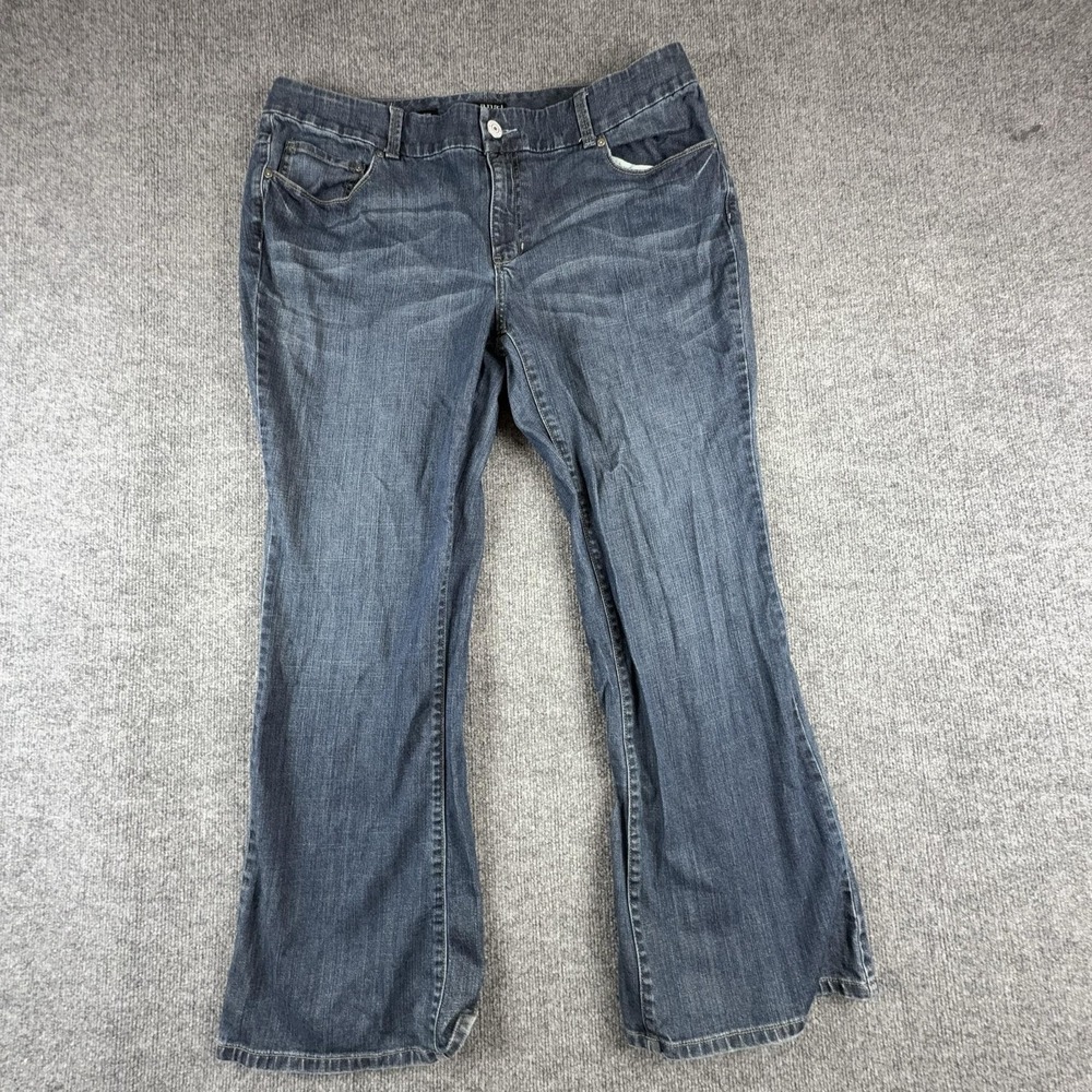Y2K A.n.a Jeans Womens 20W Medium Wash Blue Modern Bootcut Stretch Denim Pants